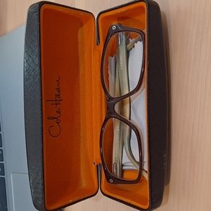 Cole Haan rx glasses with case